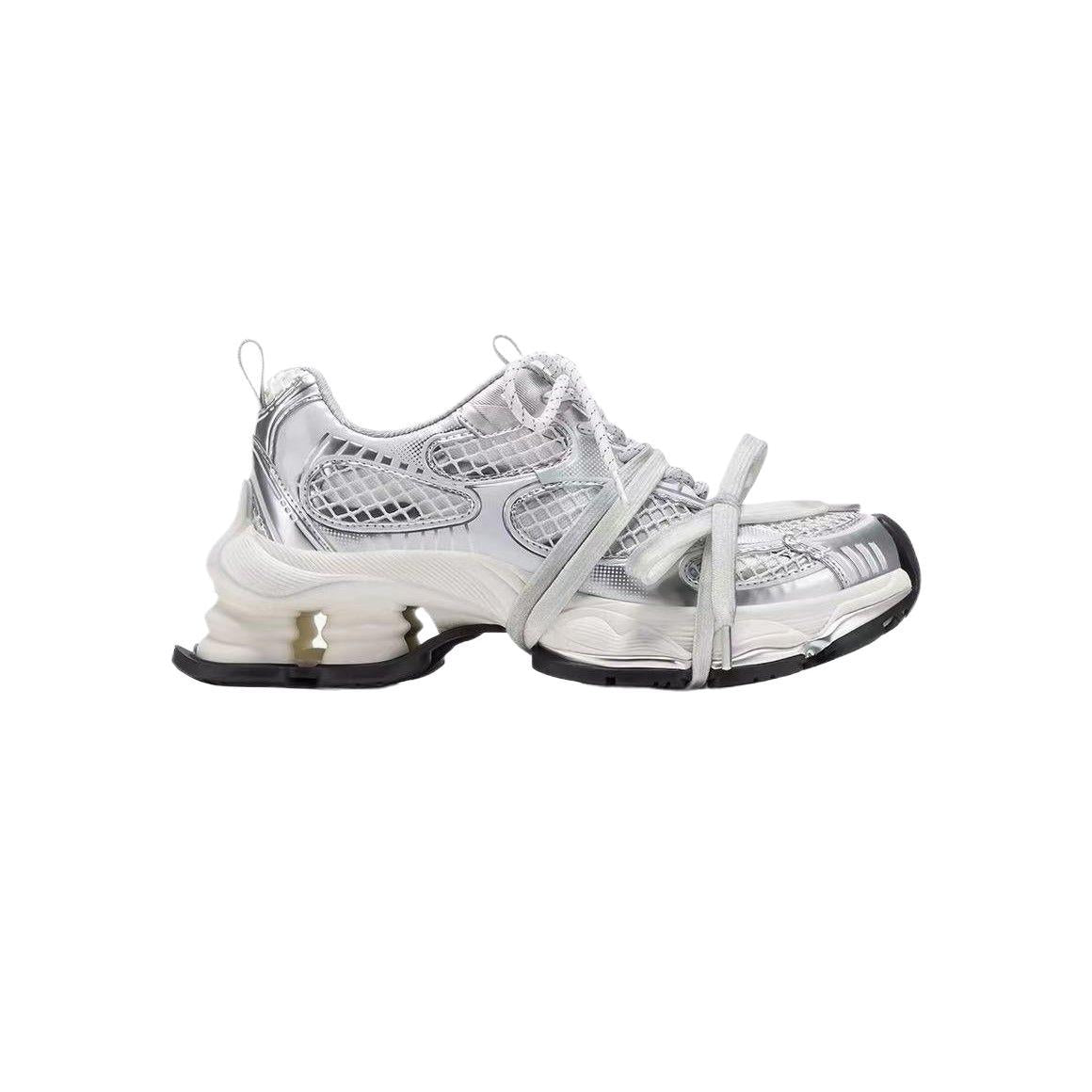 Women's Lin Yun Particle Spring Distressed Platform Casual Shoes