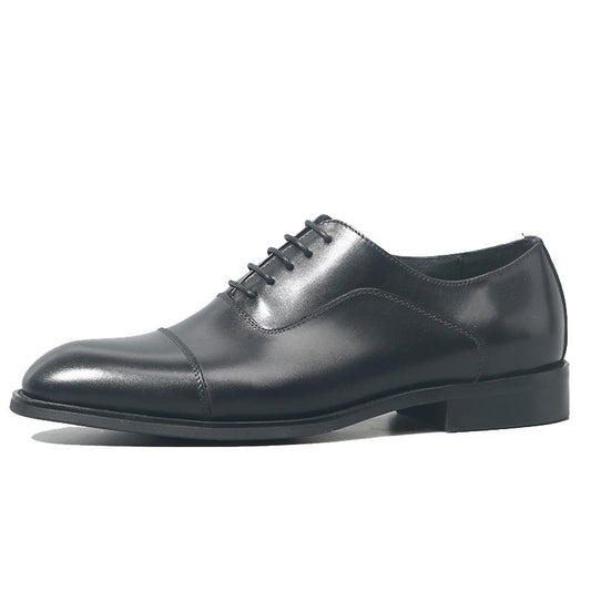Men's British Elegant Formal Genuine Winter Oxford Groom Men's Business Leather Shoes