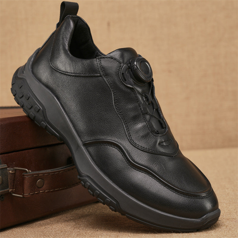 Men's Easy To Match First Layer Cowhide Leather Shoes