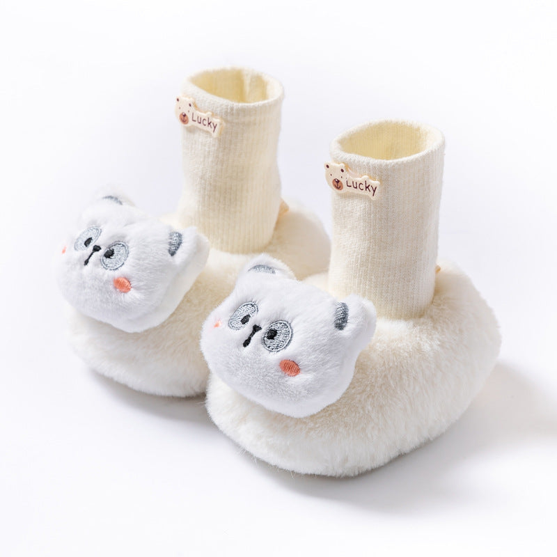 Cotton Cartoon Socks Male Female Cute Doll Kid's Shoes