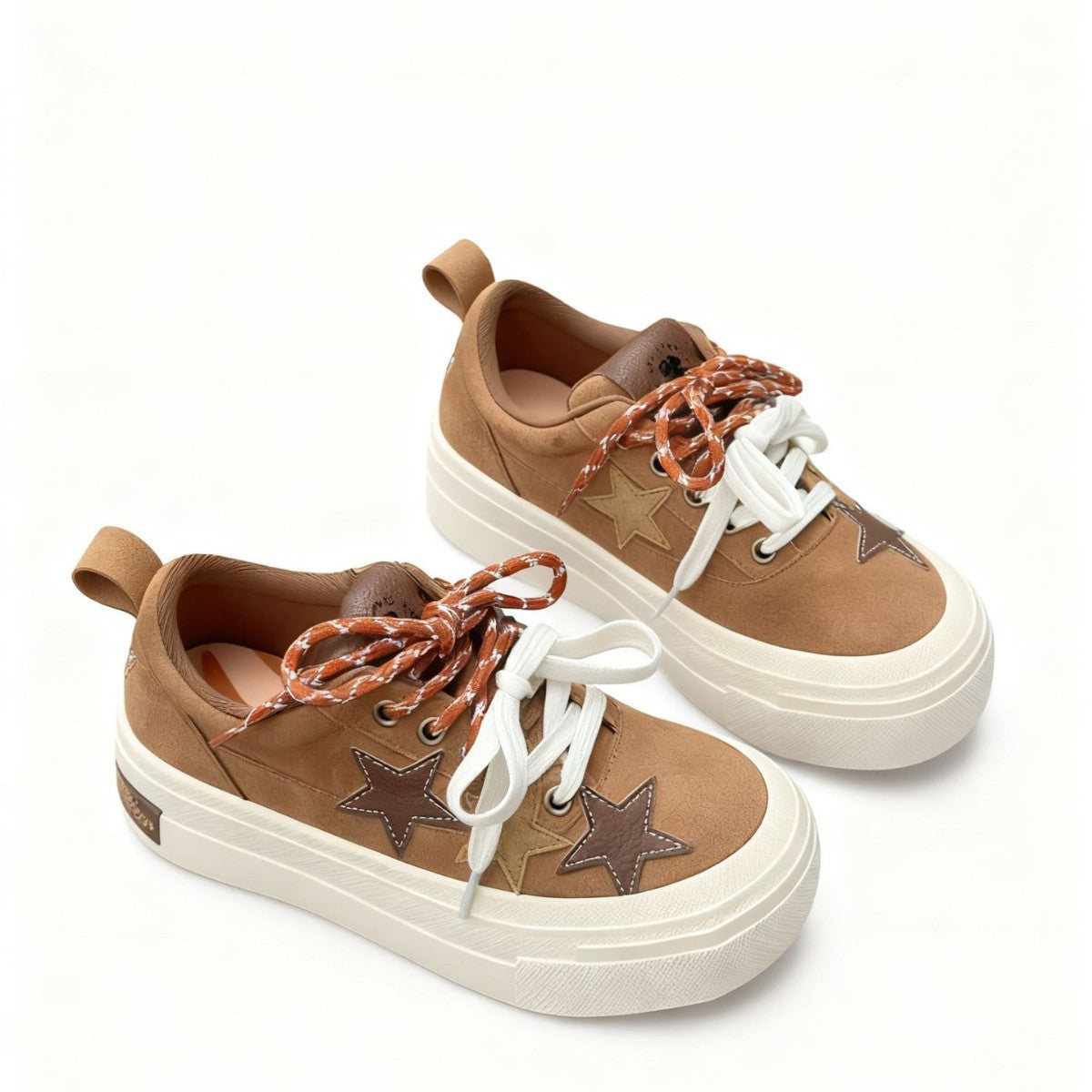 Design National Fashion Animal Series Star Pattern Lightweight Thick Bottom Women's Casual Shoes