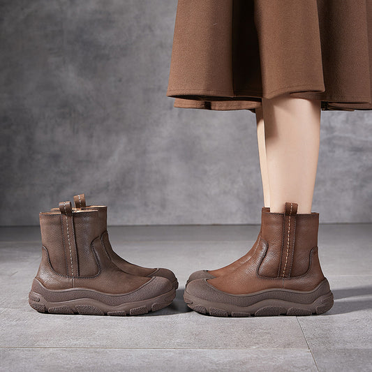 Women's Winter Platform Round Toe Warm Thicker Snow Boots