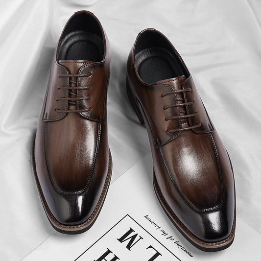 Men's Plus Size Fashion Formal Wear Trendy Men's Business Leather Shoes