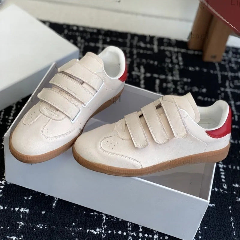 Women's & Men's Magic Stick Flat Breathable Soft Bottom Sports Men's Casual Shoes