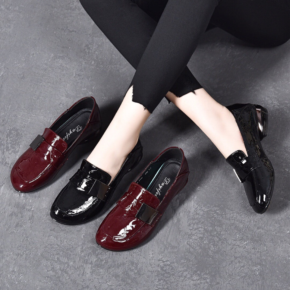 Women's Pumps Spring Chunky Genuine Soft Deep Mouth Round Women's Casual Shoes