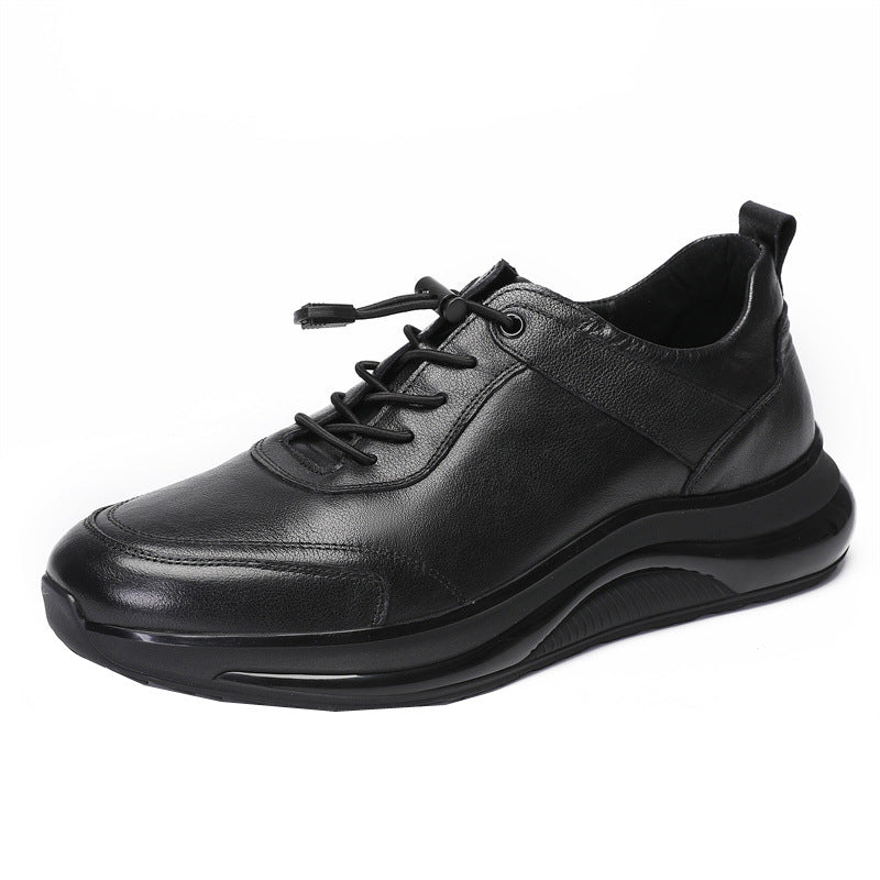 Men's Lightweight Breathable First Layer Cowhide Leather Shoes