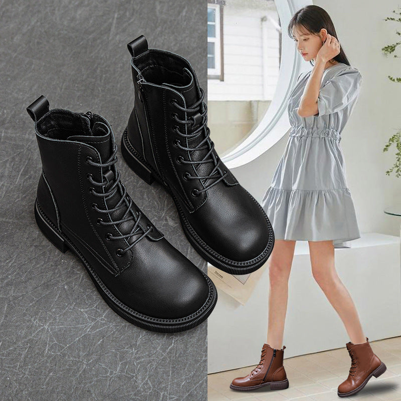 Women's Martin Plus Size Short British Style Boots