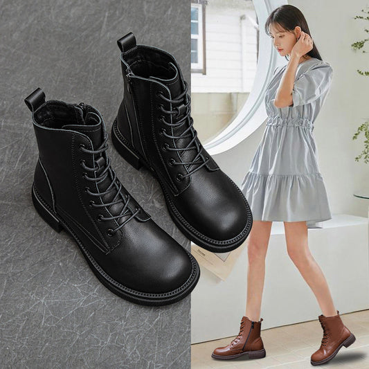 Women's Martin Plus Size Short British Style Boots