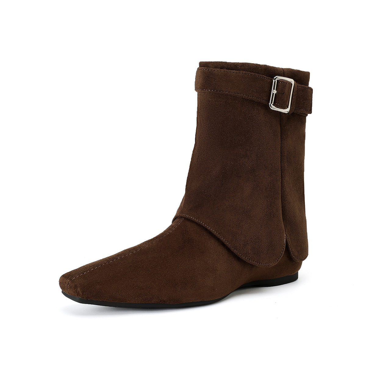 Height Increasing Insole Suede Pointed Temperament Thin Women's Leather Boots