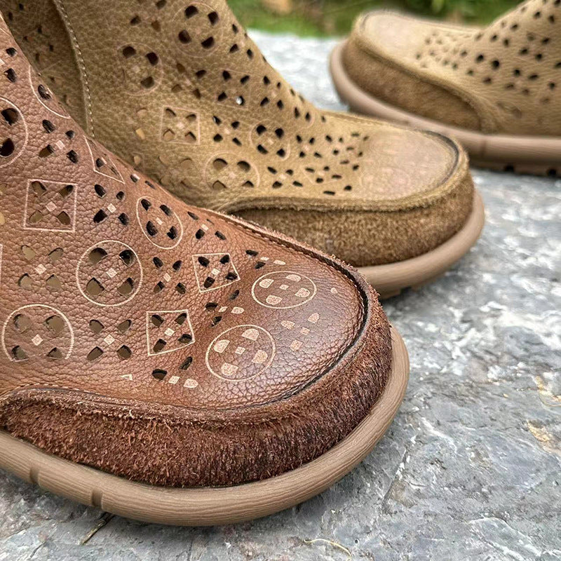 Women's Fashion Vintage Soft Bottom Round Toe Casual Shoes