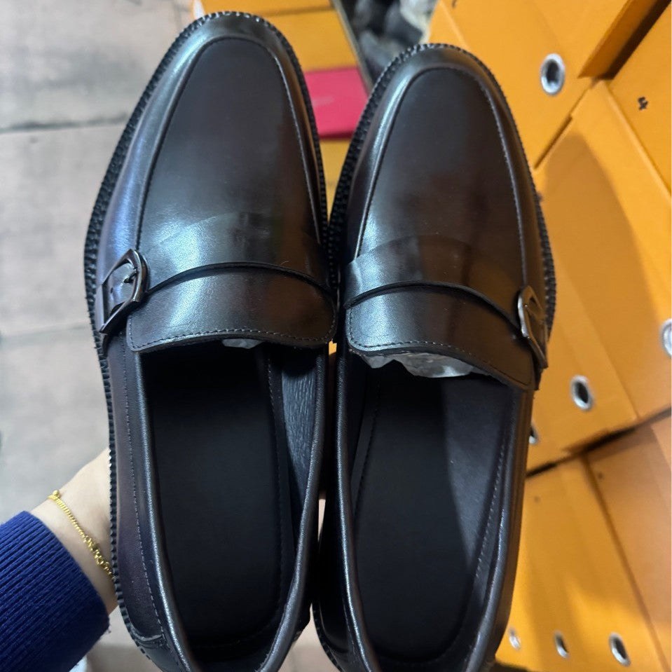 Men's First Layer Cowhide Formal Wear Low Slip-on Outsole Men's Business Leather Shoes