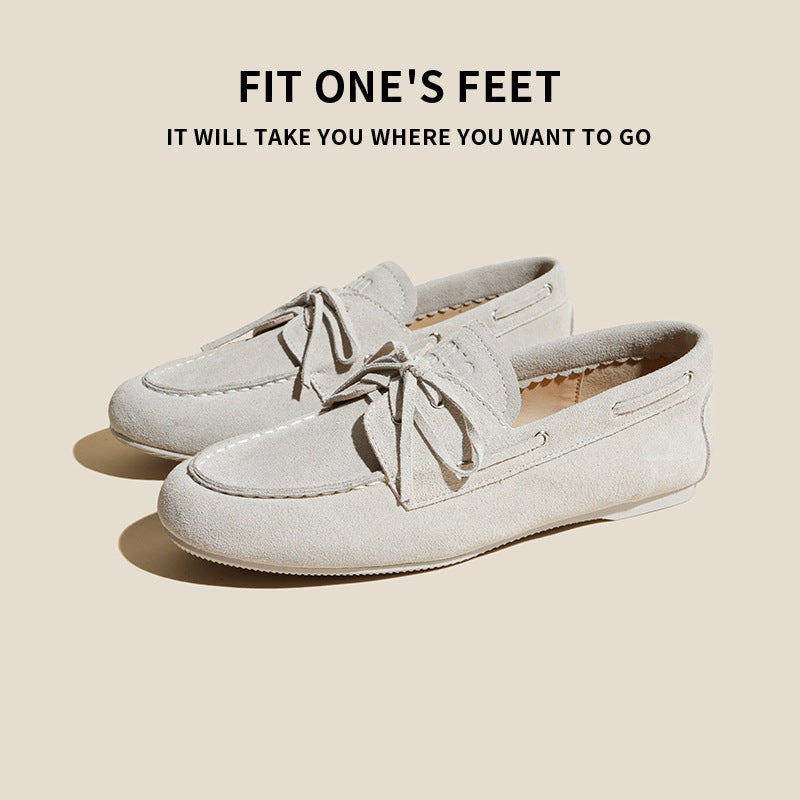 Women's British Style Authentic Bow Slip-on Fashion Loafers