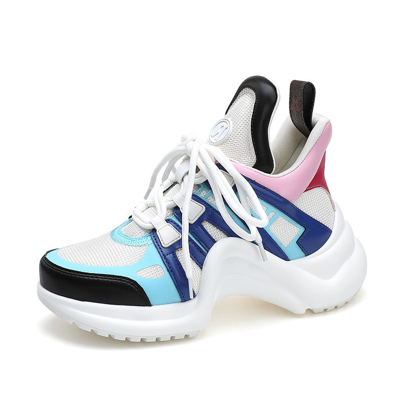 Women's Bow-shaped Dad Platform Height Increasing Breathable Casual Shoes