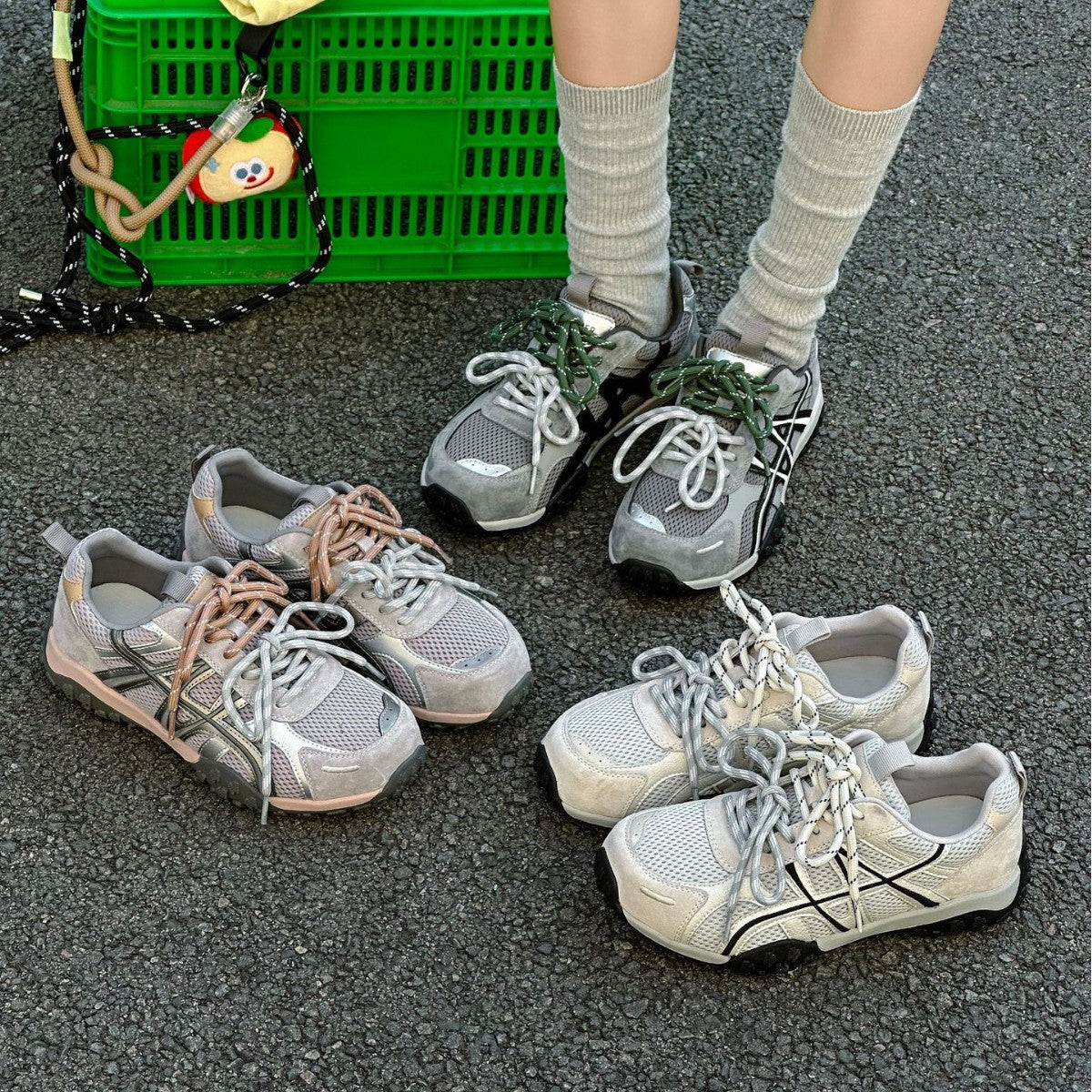 Women's Spring Super Light Soft Bottom Outdoor Mountaineering Jogging Mesh Breathable Women's Casual Shoes