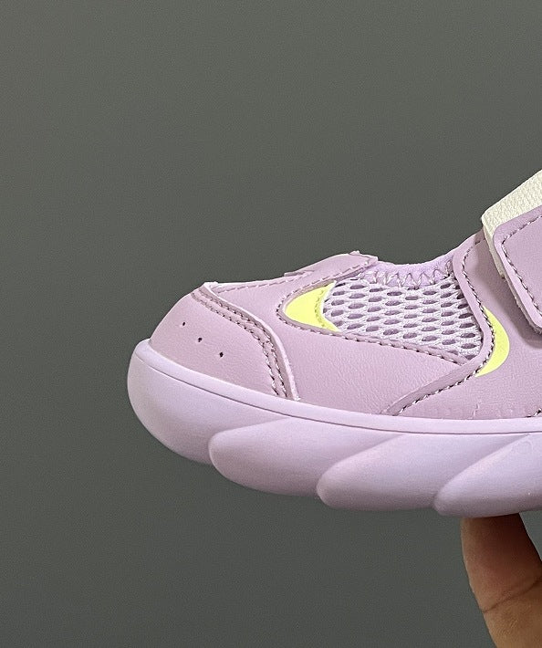 Children's Cow Mary Jane Mesh Stitching Velcro Kid's Sandals