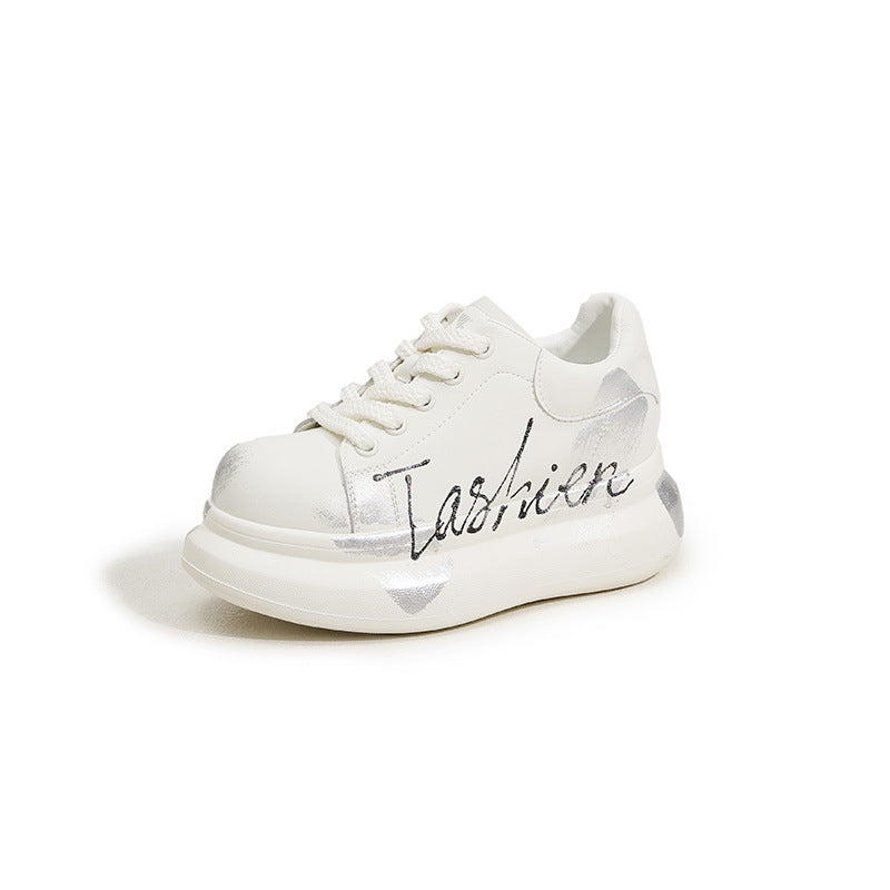 Women's Small Size Inner Height Increasing Board Spring Authentic Comfortable Platform Women's Casual Shoes