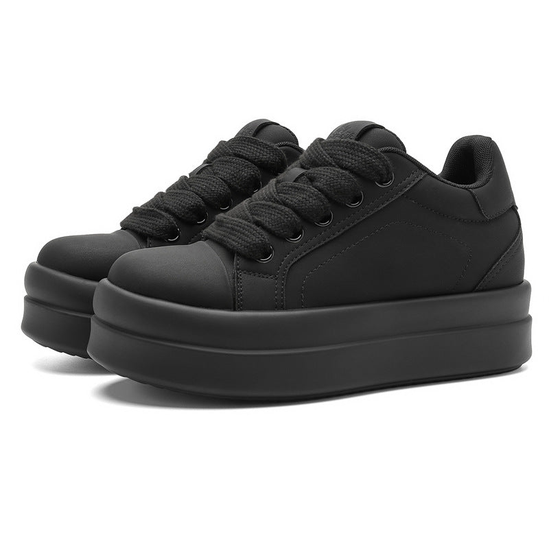 Platform Versatile Invisible Height Increasing Insole Bread Men's Board Shoes