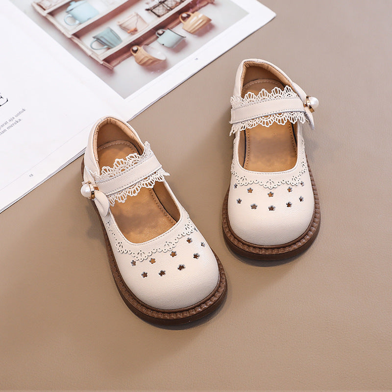 Children's Genuine Princess Soft Bottom Hollow Breathable Kid's Sandals