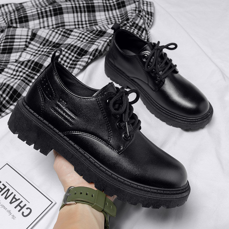 Men's Inner Height Increasing Autumn British Style Leather Shoes