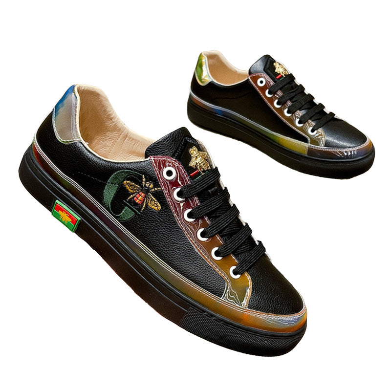 Women's & Men's High Version Embroidered Quality Little Bee Sneakers