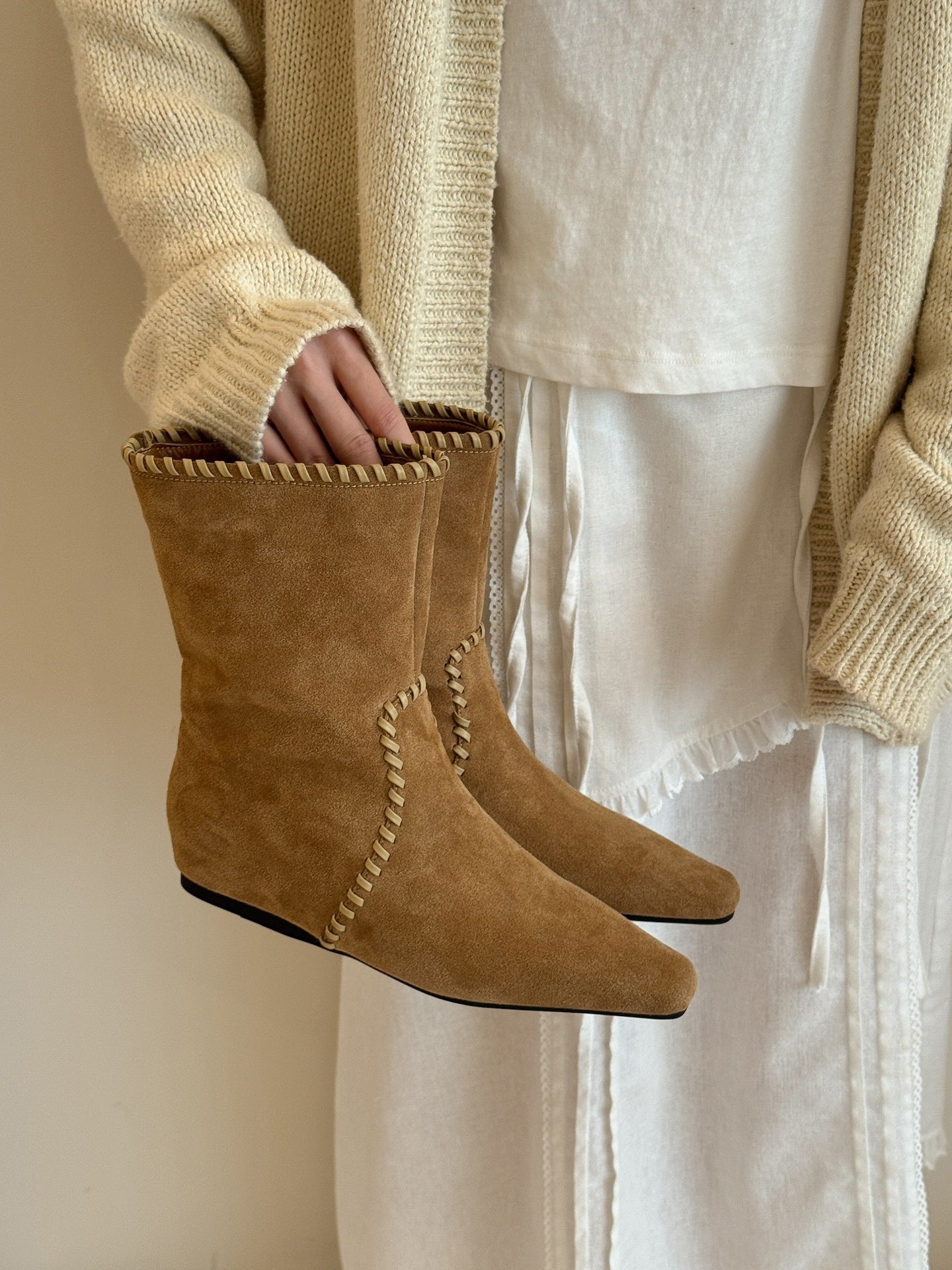 Autumn Retro Easy Matching Suede Short Boots