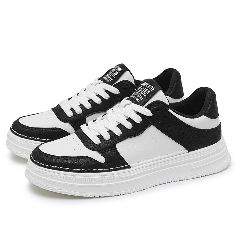 Men's White Winter Fashion Thick-soled Surface Increased Sneakers