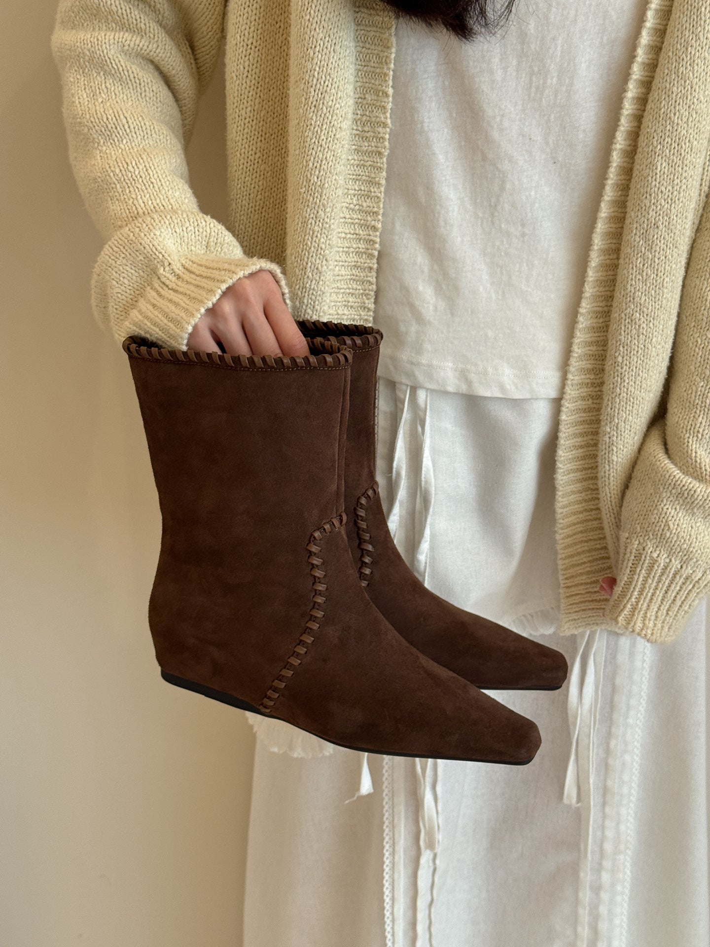 Autumn Retro Easy Matching Suede Short Boots