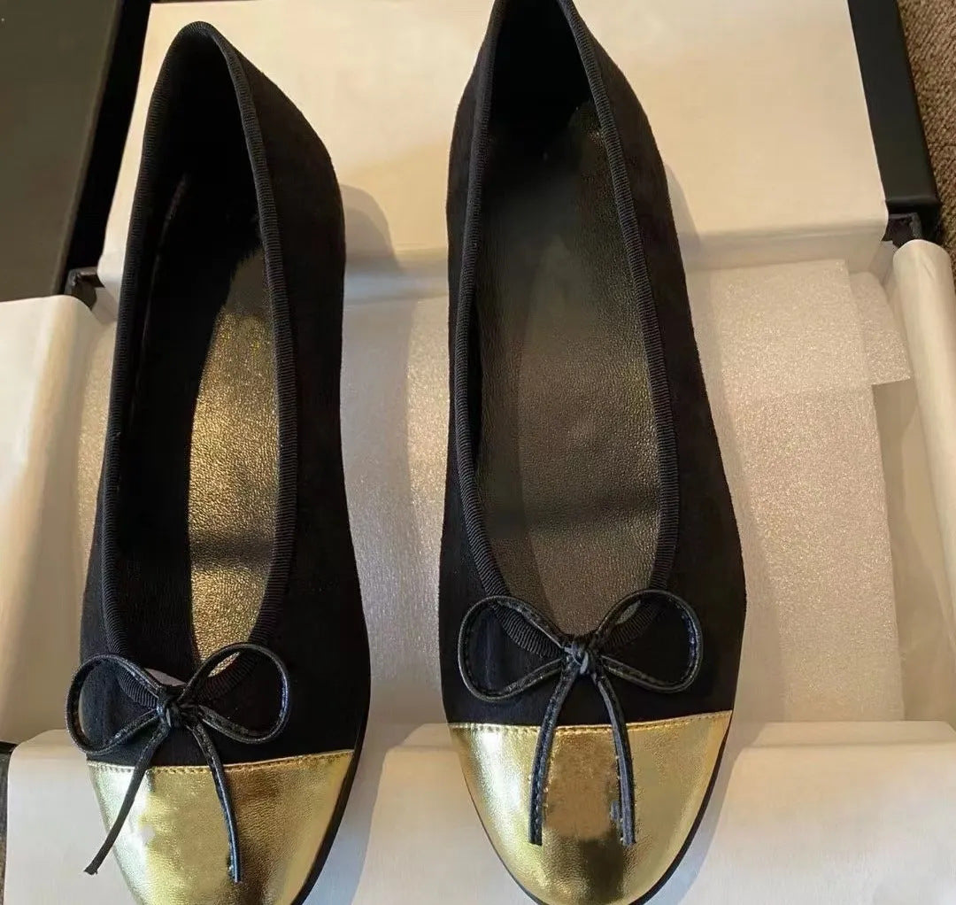 Women's Bowknot High Large Size Summer Pointed Temperament Chunky Heels