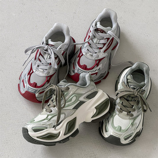 Women's Couple Dad Height Increasing Retro Trendy Sneakers