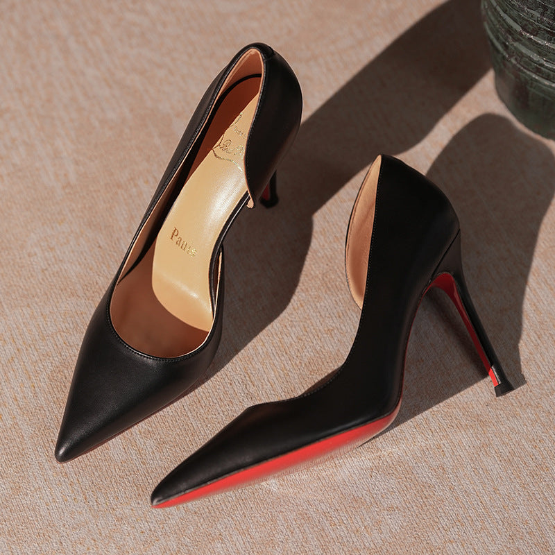Empty High Pointed Toe Low-cut Adult Lady Like Woman Stiletto Heels