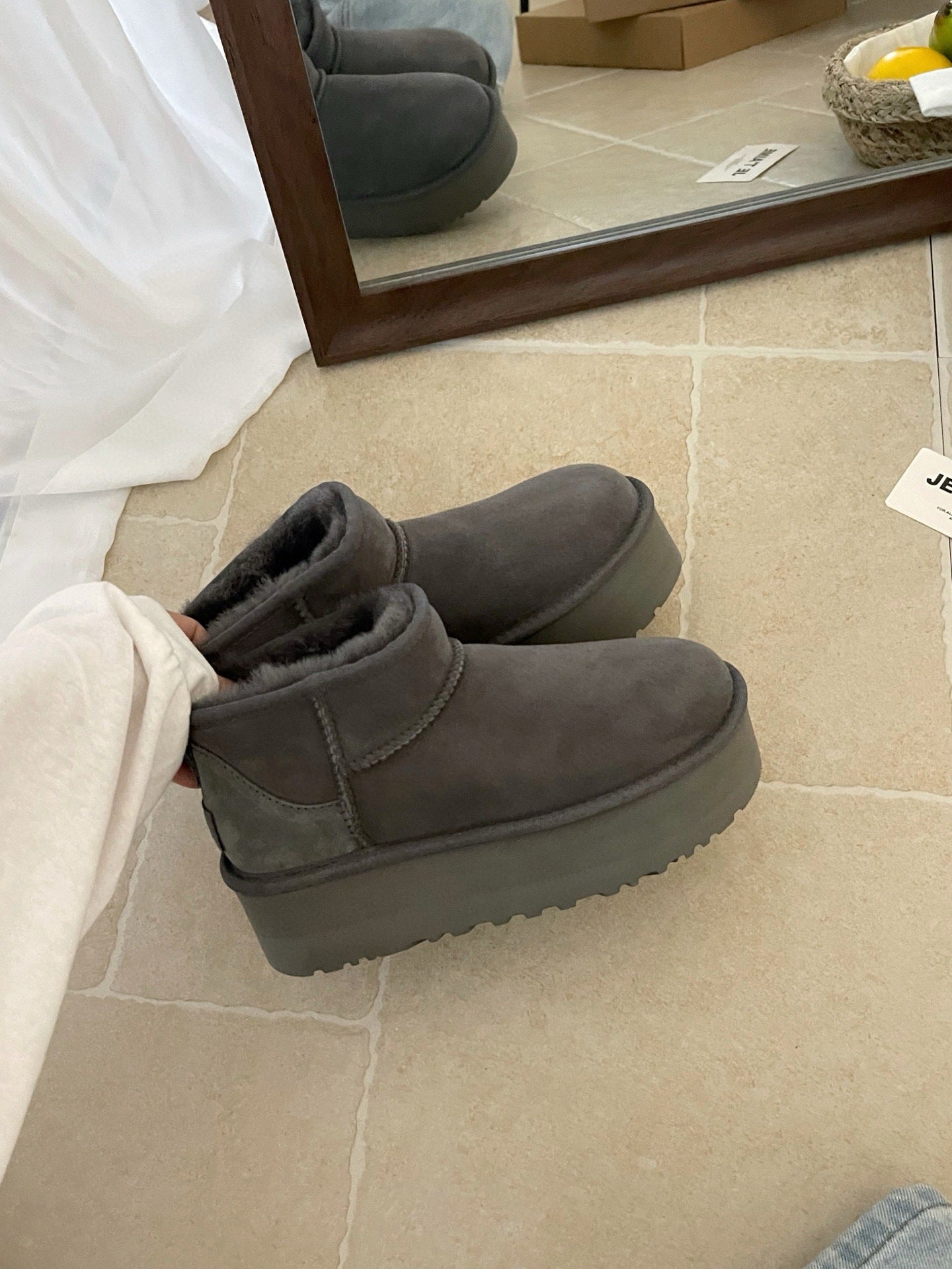 Face Short Platform Muffin Mini Small Women's Snow Boots