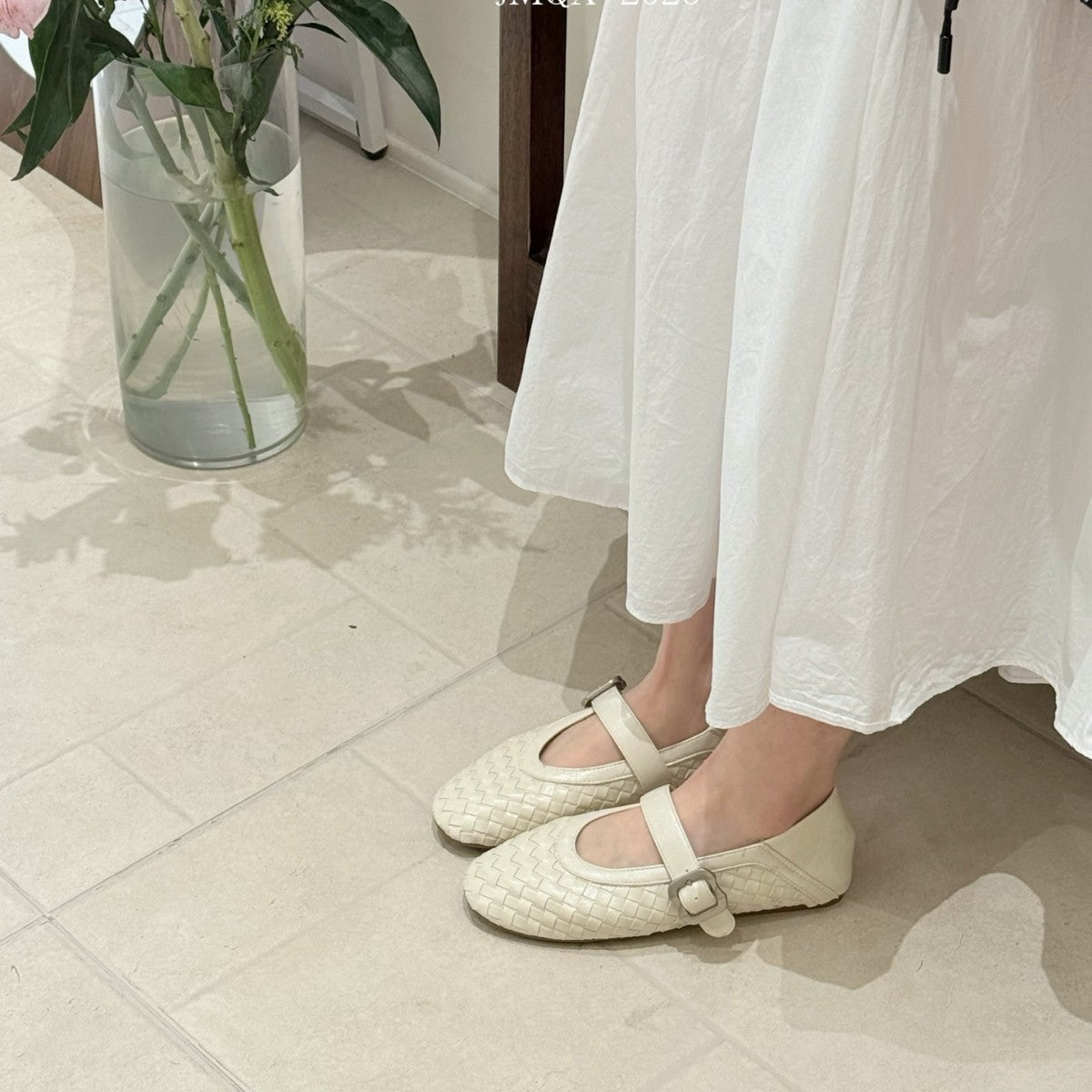 Women's Retro French Woven Mary Jane Low-cut Pumps Lazy Women's Fashion Shoes