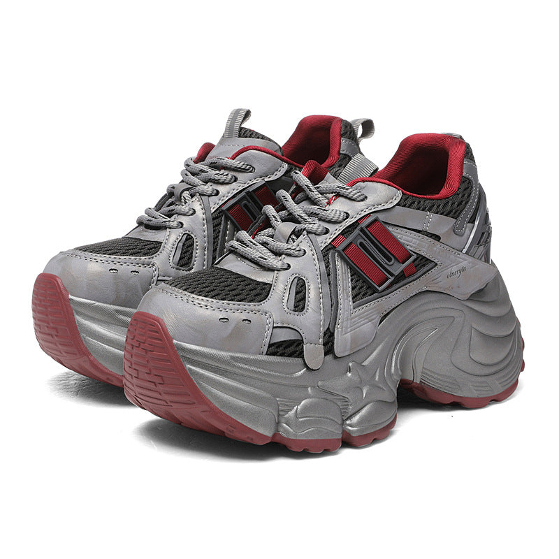 Women's Platform Dad Autumn Lightweight Height Increasing Women's Sports Shoes
