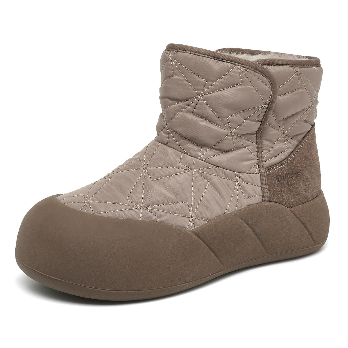 Women's Winter Fleece-lined Thickened Fluffy Cotton Fashion Snow Boots
