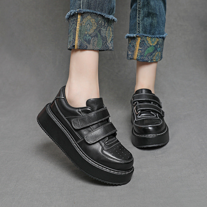 Horse Full Autumn Board Thick Bottom Elevator Wild Women's Casual Shoes