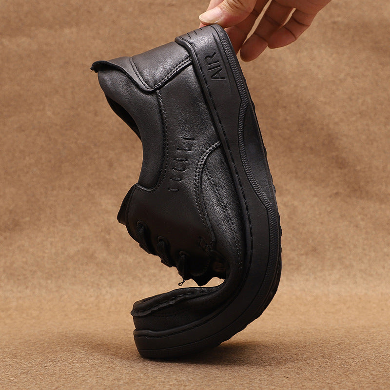 Men's Top Layer Cowhide Business Soft Bottom Men's Shoes