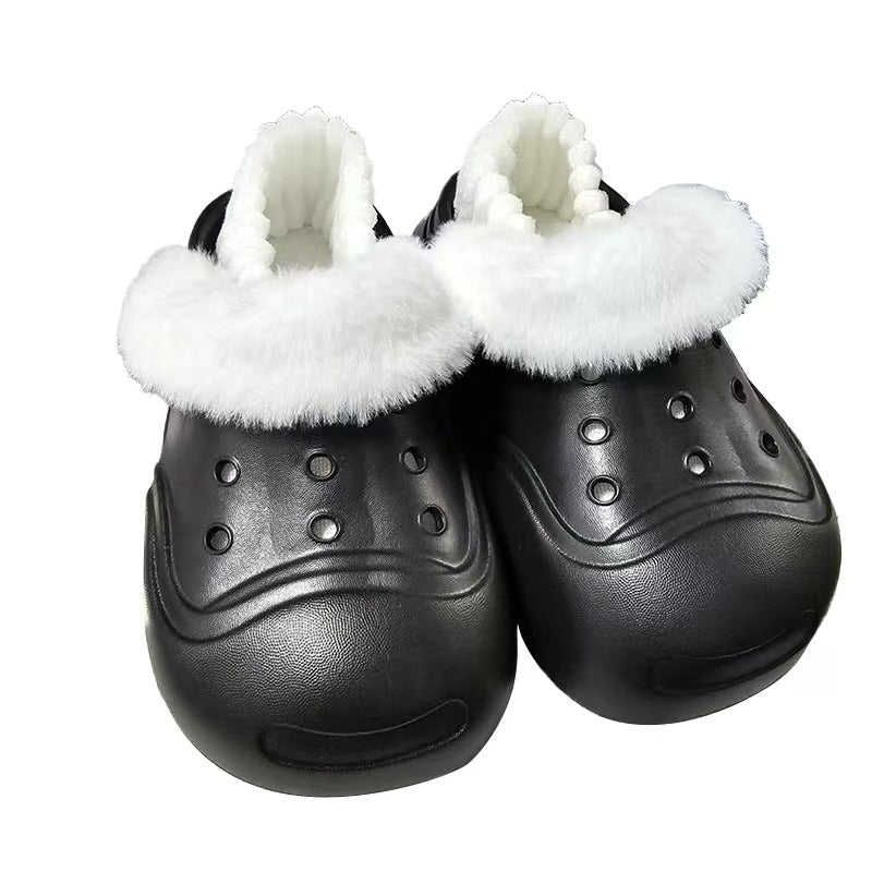 Chocolate Bear Removable Waterproof Cotton Female Outer Wear Super Women's Shoes