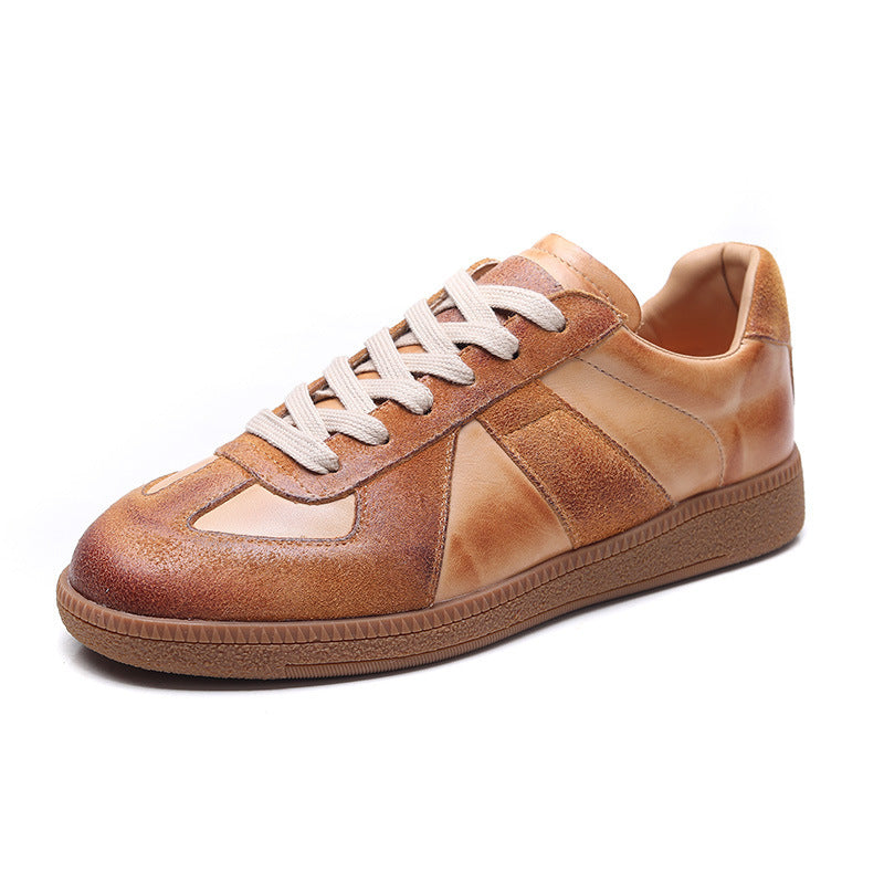 Women's First Layer Cowhide Spring German Training Women's Casual Shoes