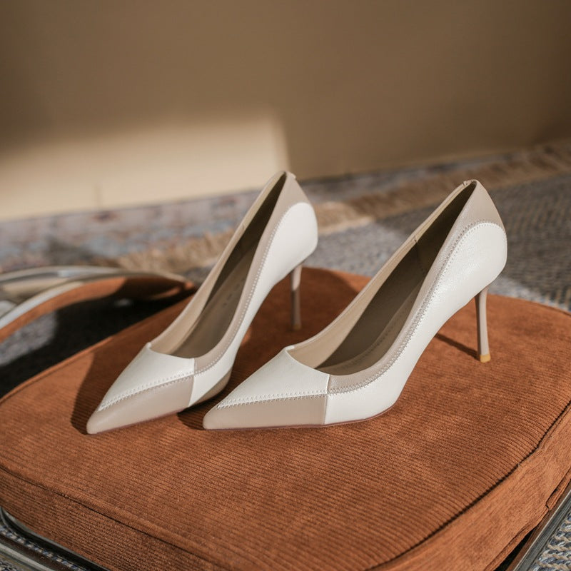 Women's High Stiletto Shallow Mouth French Pumps Women's Fashion Shoes