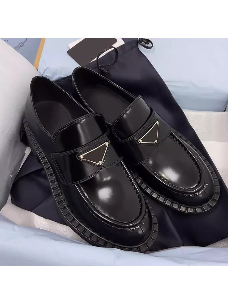 Women's Authentic Platform Retro British College Style Loafers