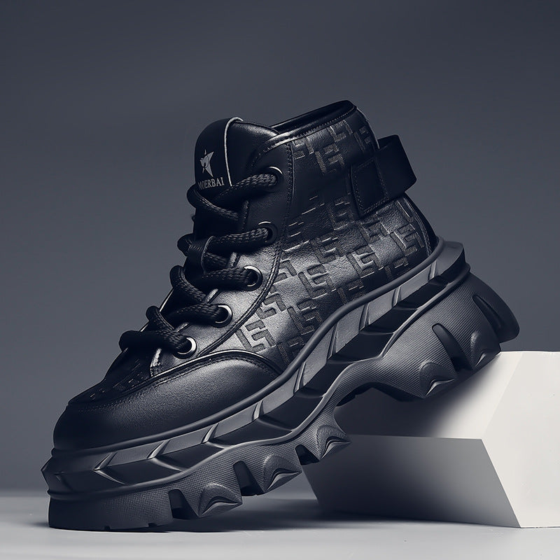 Top Layer Cowhide Veet Warm Worker Boots