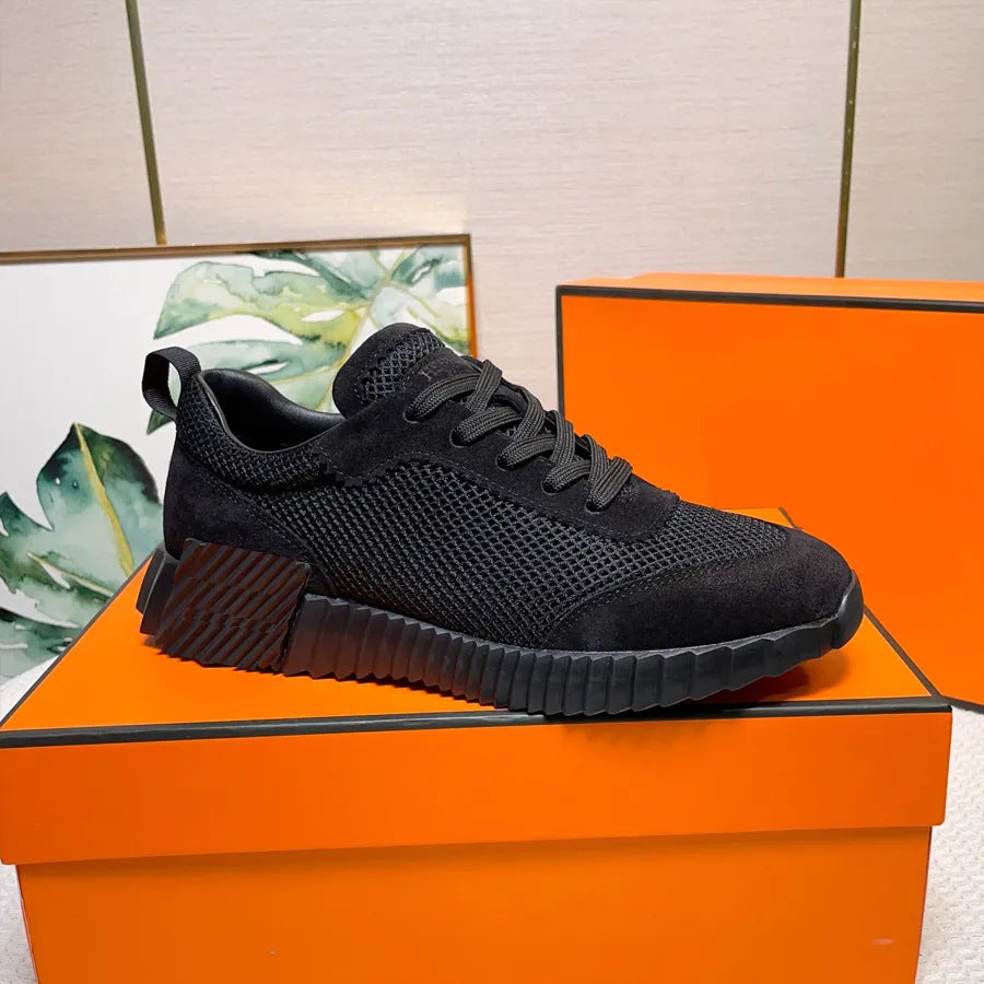 Durable Women's Cowhide Breathable Fashion Comfortable Sneakers
