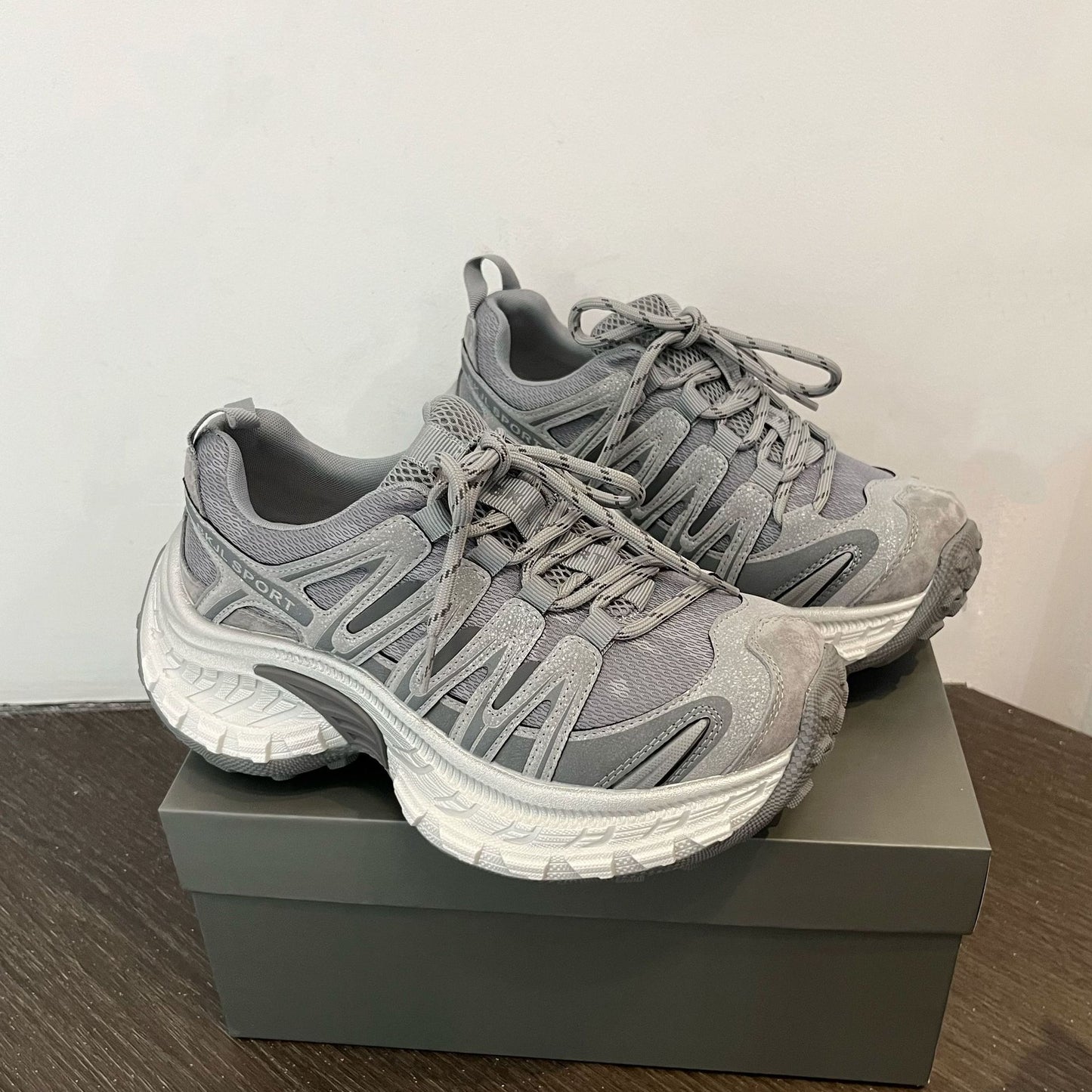 Women's Spring Platform Dad Mechanical Style Round Women's Sports Shoes