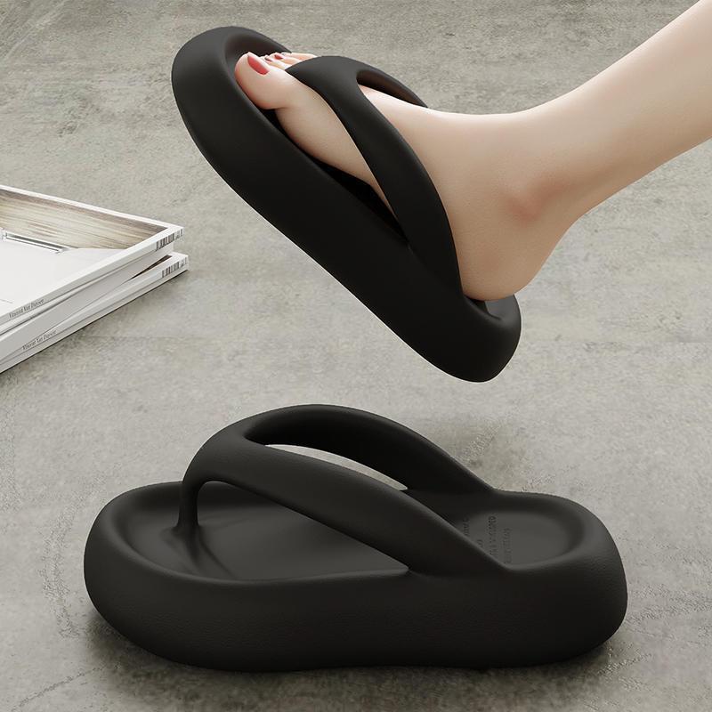 Women's On Touching Word Fashion Thick Bottom Slippers