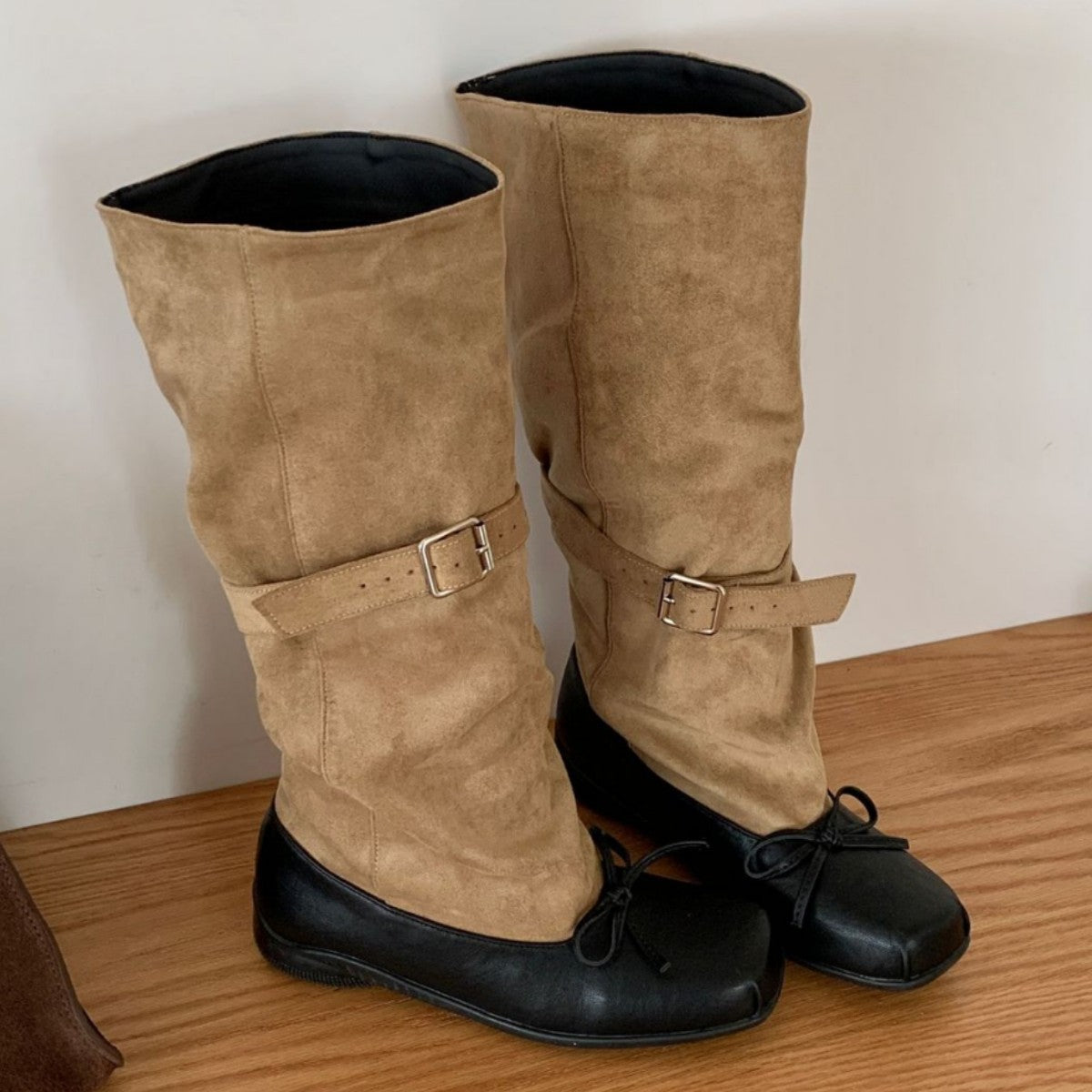 Version Personality Ballet Style Genuine Long Female Bow Boots