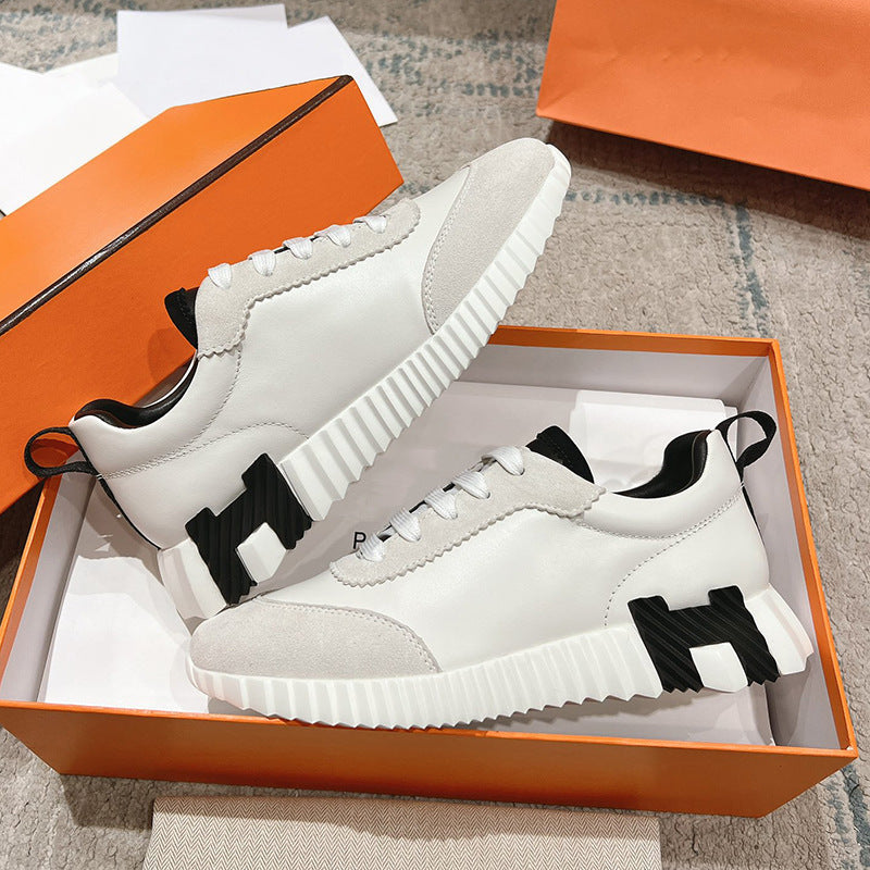 Women's & Men's Couple Fashion White Panda Running Sneakers
