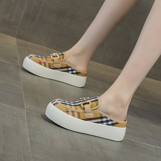 Cover Big Head Fashion Formal Wear Business Thick-soles Slippers