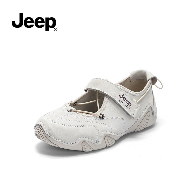 Women's Jeep Sports Mary Jane French Shallow Mouth Pumps Soft Women's Casual Shoes