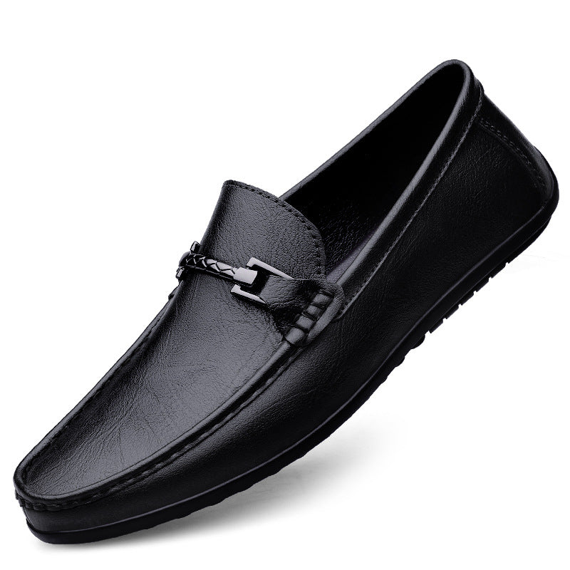 Men's Pedal Genuine Lazy Doug High-grade Soft Bottom Flat Large Men's Casual Shoes