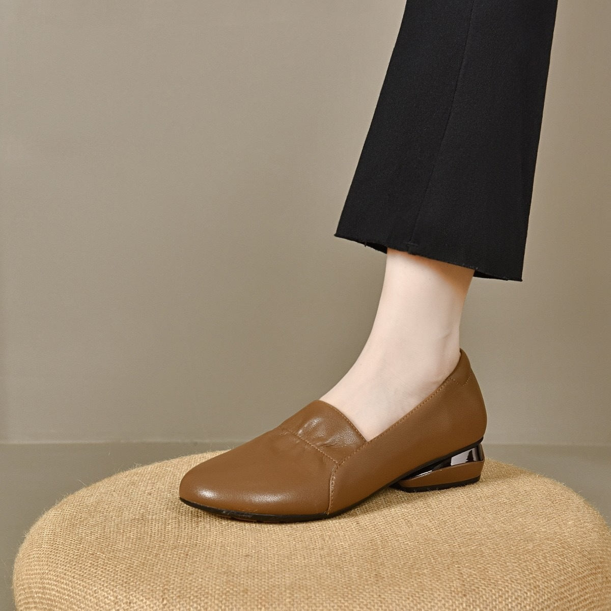 Women's Spring Authentic High Pointed Toe Chunky Women's Fashion Shoes